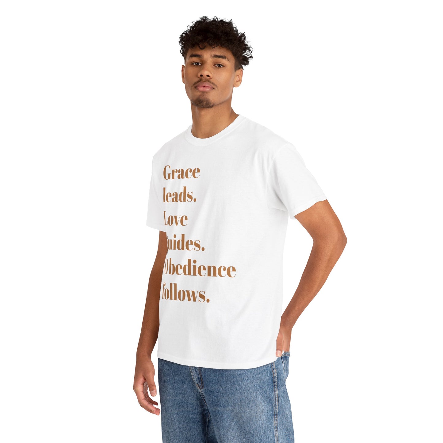 Grace. Love. Obedience. Unisex Faith T-Shirt