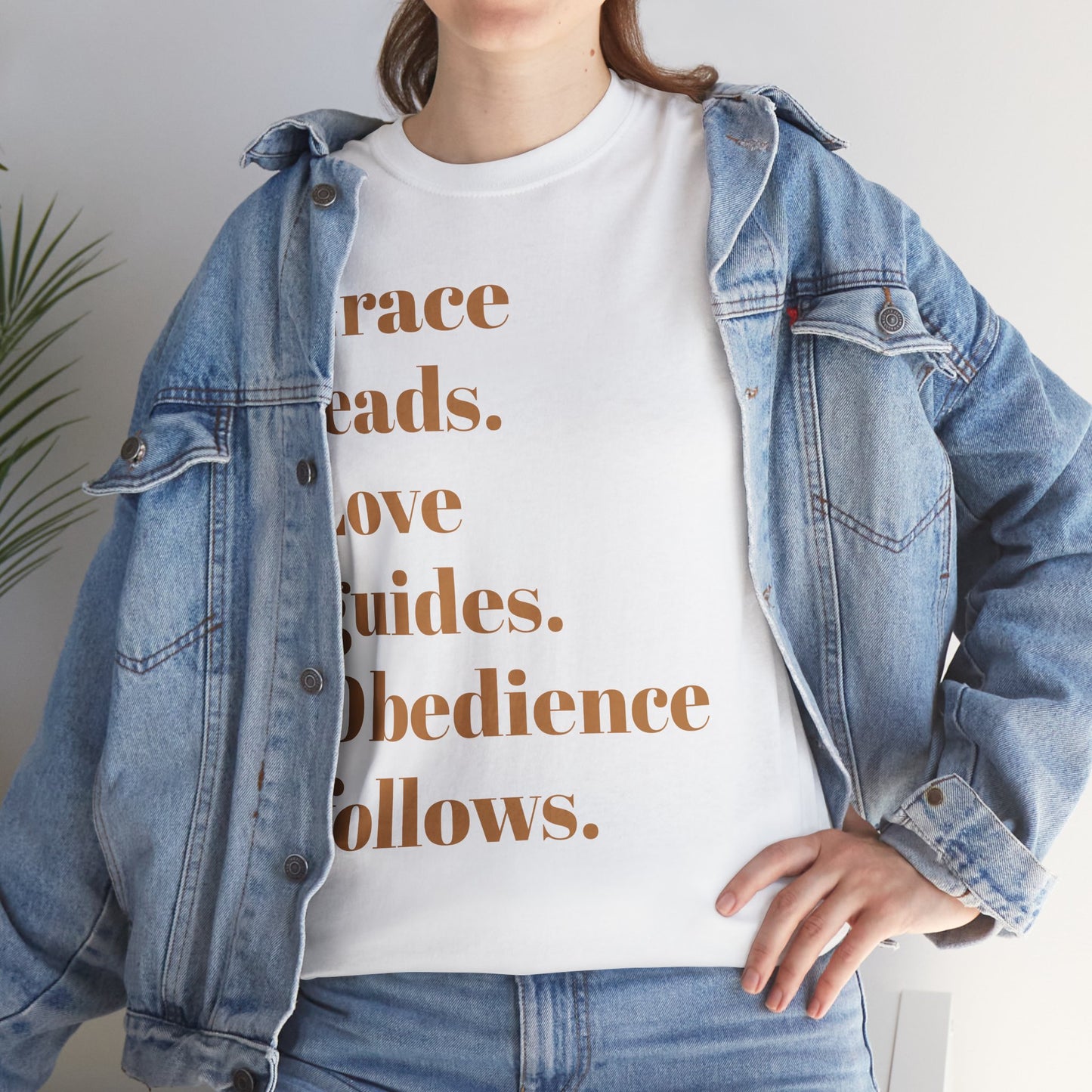 Grace. Love. Obedience. Unisex Faith T-Shirt
